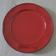(1von6) 1x Speiseteller Winterling Pfalzkeramik  Keramik dunkles rot d 26 cm