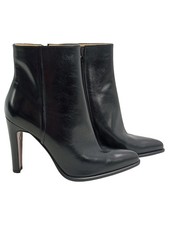 Sergio Rossi Leder Stiefelette Schwarz Elegant Business Damen Gr. 39