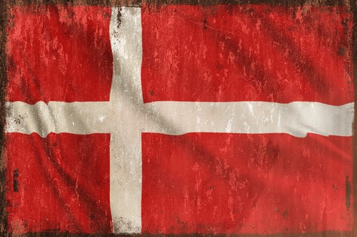 Dänische flagge bild vintage - bild,