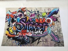 Selbstklebende GRAFFITI SKATE STREETART Wandtapete 392 x 280 cm zu verkaufen!