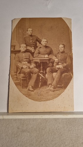 Große orig cdv soldaten - große,