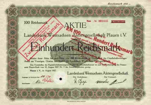 Landesbank westsachsen 1927 - westsachsen, ag