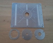Frästisch Einlegeplatte für Oberfräse Makita RT0700 u. RT0702 mit Ringe