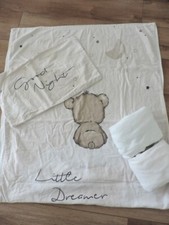 ♥ Herding Baby Bettwäsche-Set 40x60cm, 100x135cm Flanell Beige/ Weiß ♥