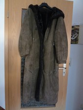 Wildledermantel Winter Damen mit Kapuze Gr. 42 grün, sehr guter Zustand