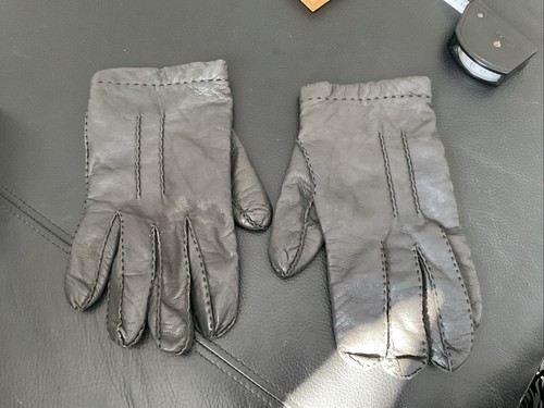 Lederhandschuhe schwarz 6 - gr.,