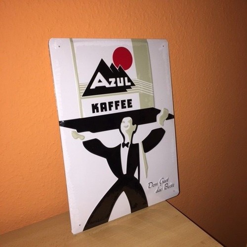 Azul kaffee werbeschild - kaffee,