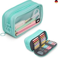 ZIPIT Half & Half Federmäppchen | Großes Mäppchen für Schule und Büro | Etui