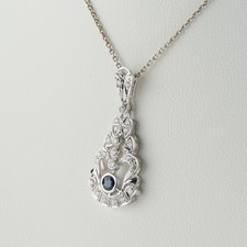 Anhänger mit ct saphir - 0.10 ct,
