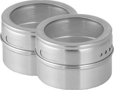 Gewürzdose magnetisch Edelstahl Fackelmann Streuer Gewürzstreuer 2er Set 42121