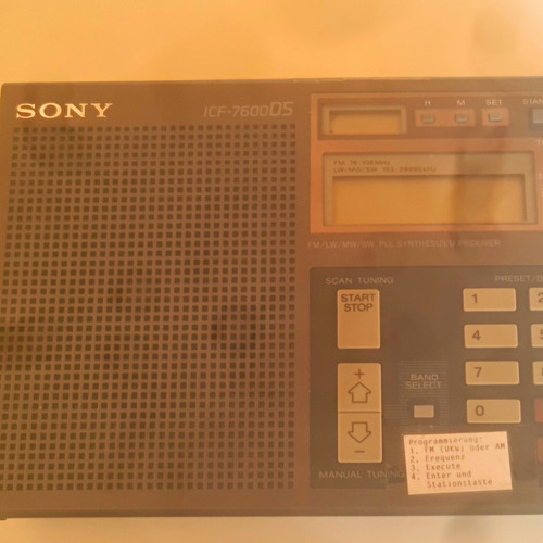 Sony icf 7600ds - sony, taschenradio