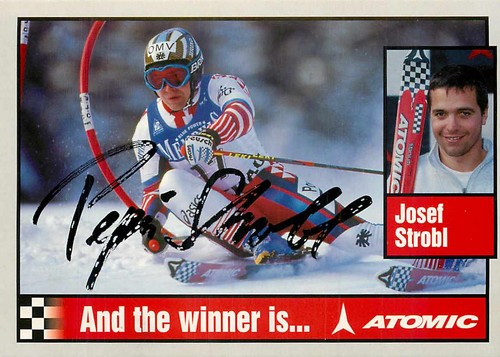 Josef strobl autogrammkarte - strobl,