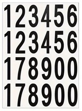 24x Zahlen Aufkleber Set