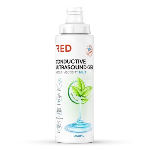 Red conductive ultrasonic gel - red,