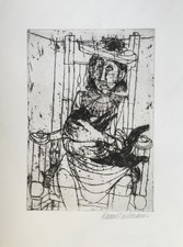 Hanno Edelmann Dame mit Katze