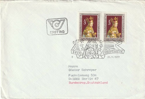 Fdc christkindl 1977 - christkindl,
