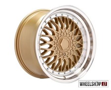 Voxx RS Style R17 4x100 4x108 alloy wheels 4x 17 inch 7.5j ET35 Gold Felgen