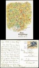 .Sachsen DDR Landkarte