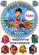  FOTOTORTE--Tortenaufleger -Paw Patrol--Geburtstag-Tortenbild--Fondant //Oblate