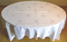 Tischdecke Damast rundum