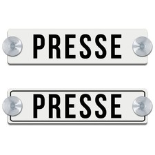 Presse graviertes schild - -,
