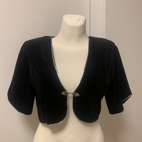 Vintage samt bolero jäckchen - samt,