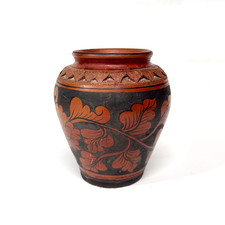 Terracotta Vase Painted Matte