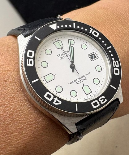 Ricoh quarz taucheruhr - quarz, herren