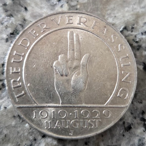 Weimarer republik reichsmark - weimarer, 3