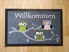 Waschbare Fußmatte Eulen