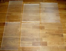 Posten 6x Plexiglasplatte Acrylplatte + 22x Acrylfolie rechteckig transparent