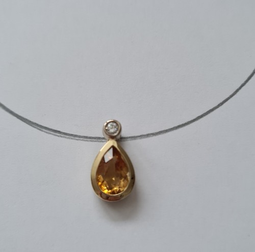 Anhänger 585 gold bicolor - 585/-,