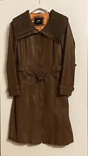 Gipsy - Damen Ledermantel Echtes Leder braun cognac Hochwertig