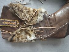 Neu El Vaquero  Leder Fell Cowboy Stiefel Größe 39