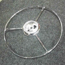 Lenkrad Hupenring Oldtimer Chrom verchromen bearbeiten Signalring  wertig schön