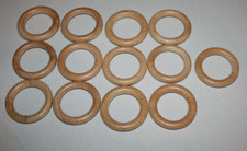 13 Gardinenringe aus Holz * Landhausstil