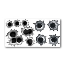 Einschuss-Löcher Sticker Set