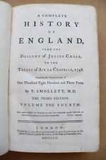 Tobias Smollett, History Of England, ca. 1366-1448 Volume 4, 1758 3rd. Edition.