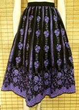 SCHWARZ/LILA TRACHTENROCK -