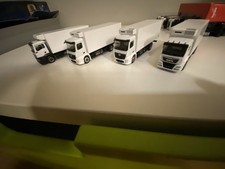 4 Herpa Verteiler Kühl Fahrzeuge Konvolut Neutral Weiß MAN Mercedes Atego Actros