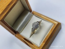 Unikat 9 kt Gold Ring mit 050