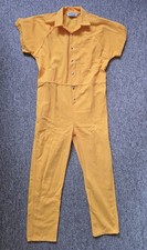Bob Barker Jail/Gefängnis Uniform/Jumpsuit GELB - Größe LARGE