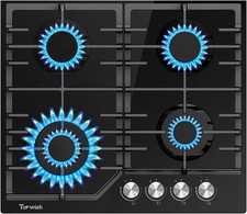 TOPWISH Gaskochfeld 4 flammig