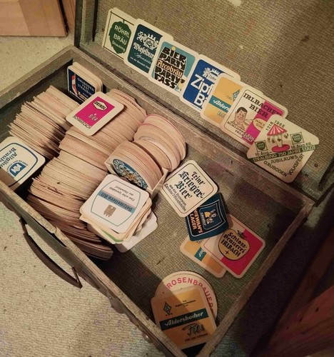 300 alte bierdeckel 60er - alte,