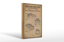 Holzschild Patent 20x30 cm