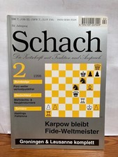 Schach die Zeitschrift und Anspruch Heft 2 1998