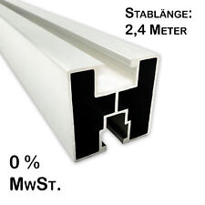 Alu Solarprofil 40x40 | Nut 8/10 | 2,4 m Länge | PV Solarschiene Montageprofil 