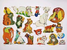 Oblaten Glanzbilder Poesie - Disney Comic Aristocats - MLP 1515 kompl. in EB