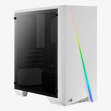 AeroCool PC Gehäuse Cylon Mini Mini-Tower Weiß (Window-Kit)