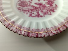 alt China Rot Kuchenteller ca